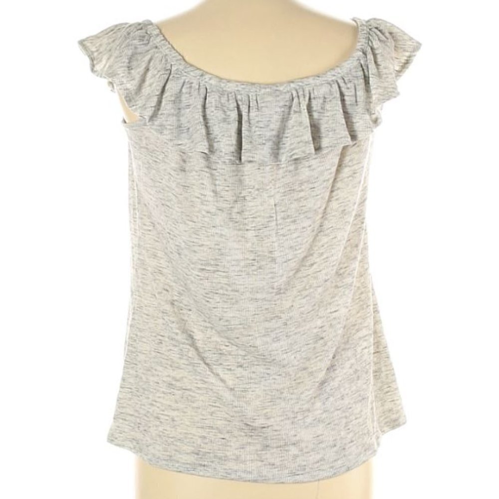 Torrid Off Shoulder Ruffle Ribbed Tee Size 0X - Picture 3 of 5